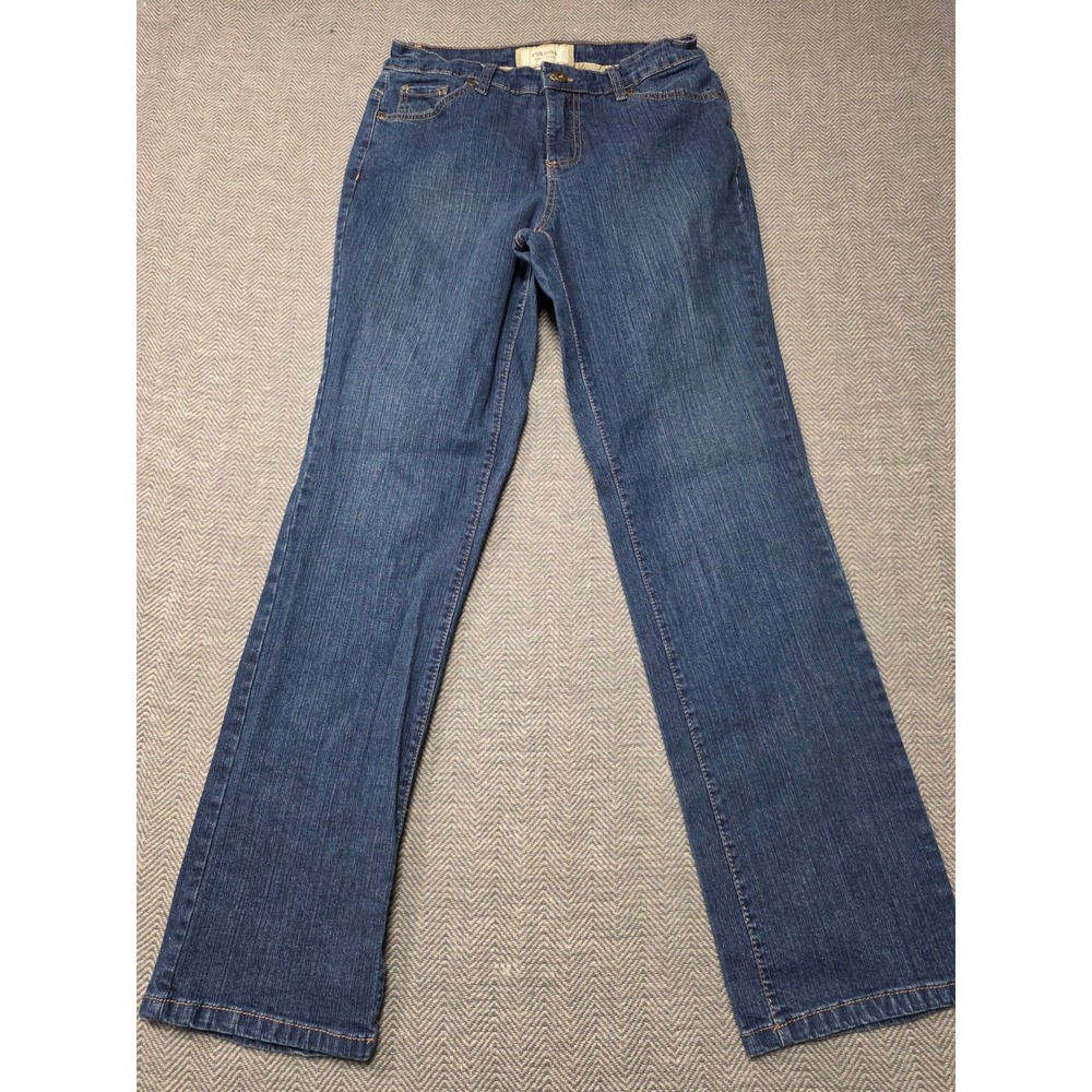 Sonoma Life Style Women Blue Wash Denim Straight Leg Jeans Size 6